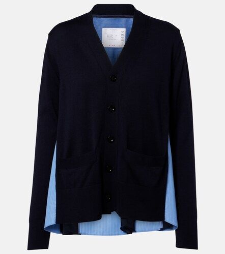 Sacai Cardigan en coton à rayures - Sacai - Modalova