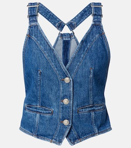 Sportmax Gilet Dama en denim - Sportmax - Modalova
