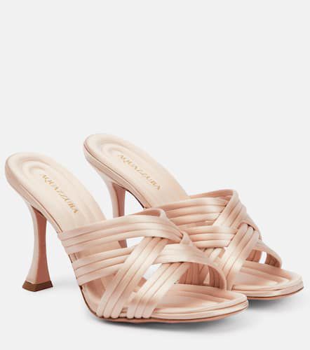 Aquazzura Mules Oahu 95 en satin - Aquazzura - Modalova