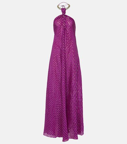 Robe longue en soie et Lurex® - Johanna Ortiz - Modalova