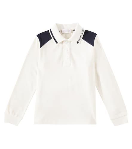 Polo en coton à logo - Moncler Enfant - Modalova