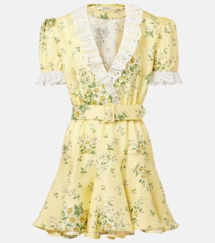 Robe en satin à broderies anglaises - Rodarte - Modalova