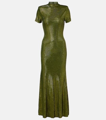 Robe longue en résille à ornements - Self-Portrait - Modalova