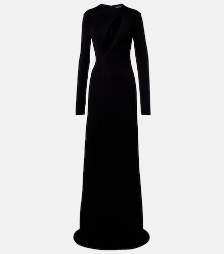 Robe longue en crêpe à découpe - Tom Ford - Modalova