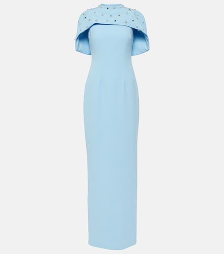 Robe longue à cape et cristaux - Safiyaa - Modalova