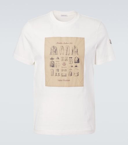 Moncler T-shirts en jersey de coton - Moncler - Modalova