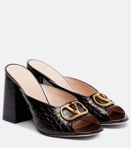 Mules VLogo 95 en cuir - Valentino Garavani - Modalova