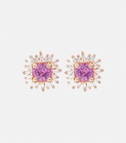 Boucles d'oreilles en or 18 ct, saphirs et diamants - Suzanne Kalan - Modalova