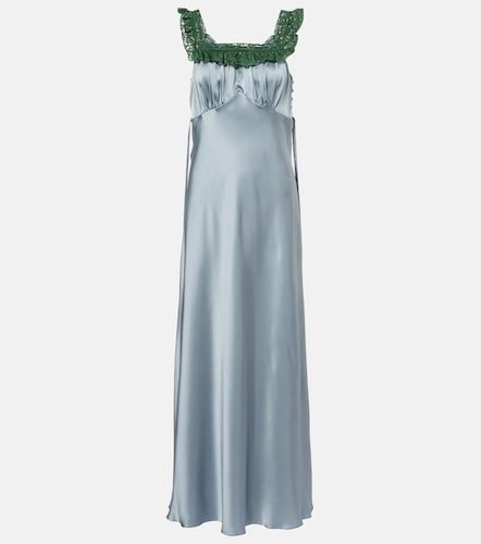 Chloé Robe longue en satin de soie - Chloe - Modalova