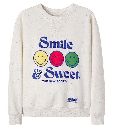 Sweat-shirt SmileyWorld® en coton mélangé - The New Society - Modalova