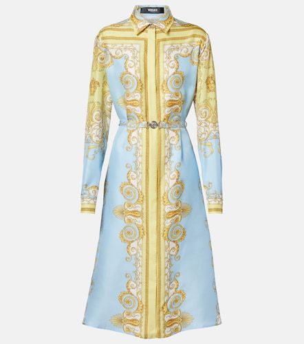 Versace Robe midi Barocco en soie - Versace - Modalova