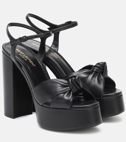Sandales Bianca 125 à plateau en cuir - Saint Laurent - Modalova