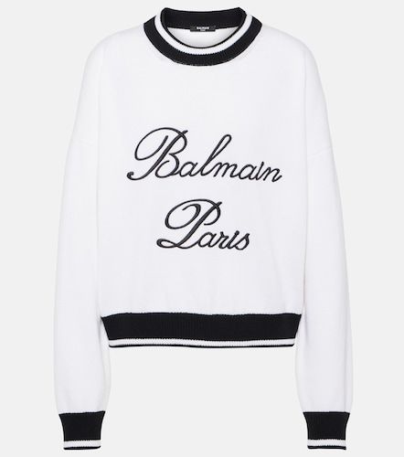 Pull Signature à broderies - Balmain - Modalova