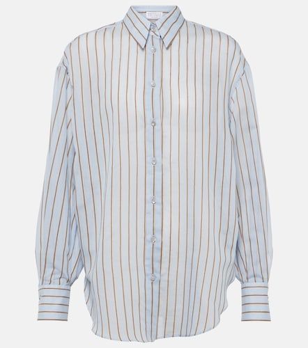 Chemise en coton mélangé lamé - Brunello Cucinelli - Modalova