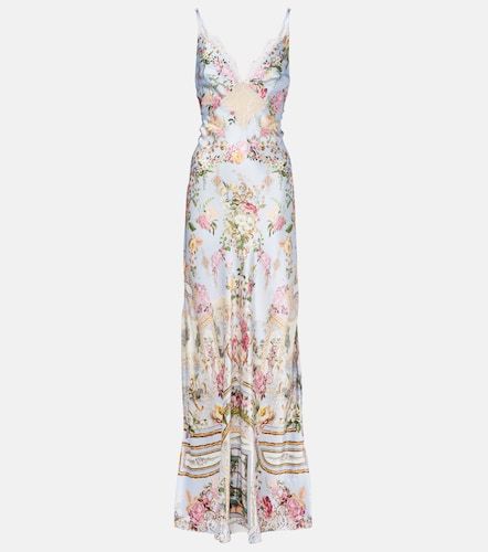 Robe longue Tile In Time en soie - Camilla - Modalova