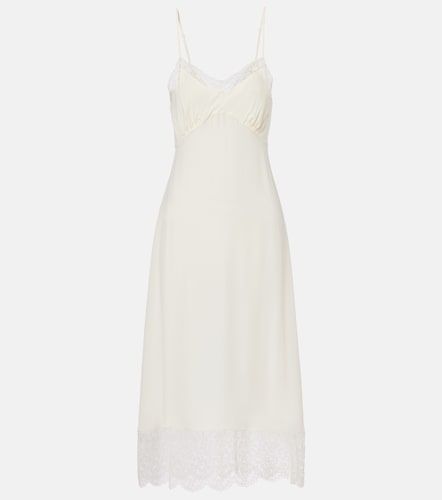 Robe en crêpe de Chine à dentelle - Simone Rocha - Modalova