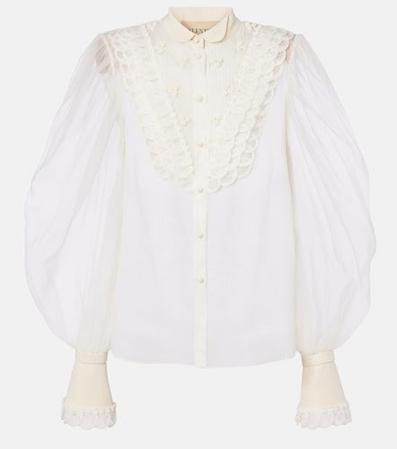 Blouse transparente en soie - Valentino - Modalova