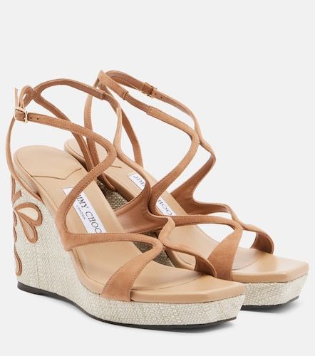 Espadrilles compensées Ayla en cuir - Jimmy Choo - Modalova