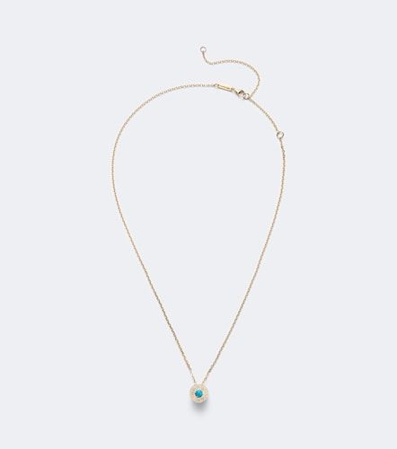 Collier Evil Eye en or 18 ct, diamants et turquoise - Suzanne Kalan - Modalova