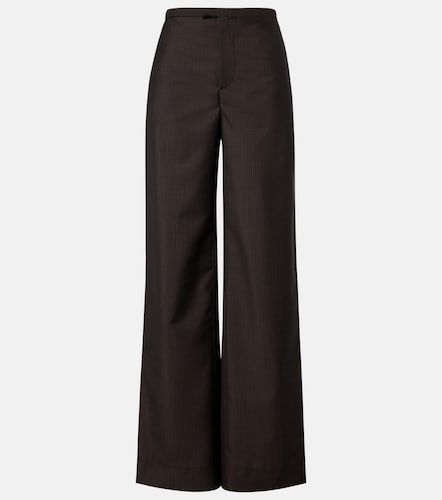 Pantalon ample en laine et mohair à rayures - Gucci - Modalova