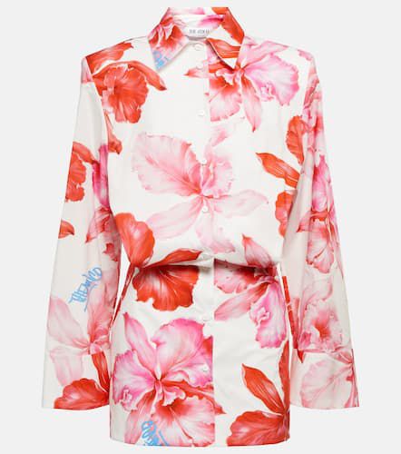 Robe chemise Margot en coton à fleurs - The Attico - Modalova