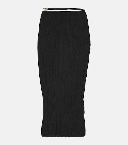Jupe midi Pralu en maille côtelée - Jacquemus - Modalova
