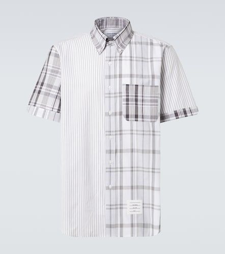 Chemise patchwork en coton à rayures - Thom Browne - Modalova