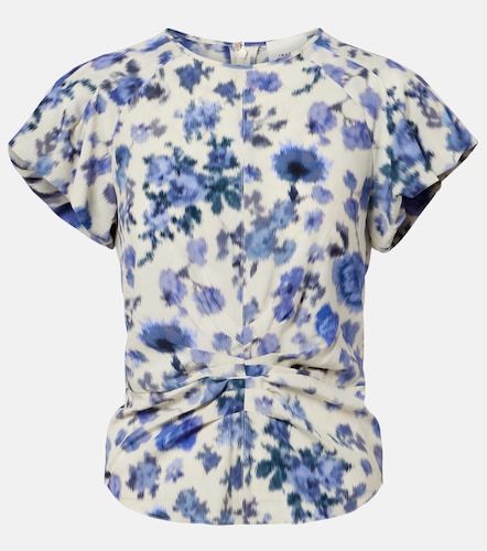 T-shirt Tullya en soie mélangée à fleurs - Isabel Marant - Modalova