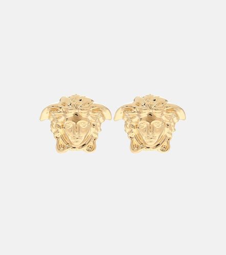 Boucles d'oreille Medusa en plaqué or - Versace - Modalova