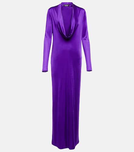 Versace Robe longue en satin - Versace - Modalova