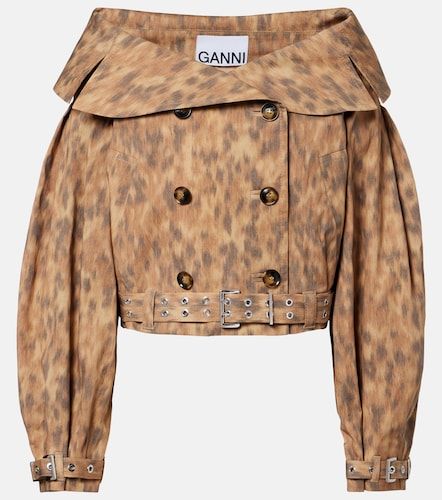 Veste imprimée en coton mélangé - Ganni - Modalova