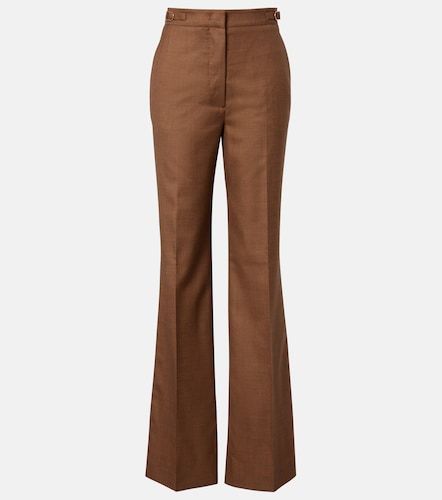 Pantalon évasé Vesta en laine et soie - Gabriela Hearst - Modalova