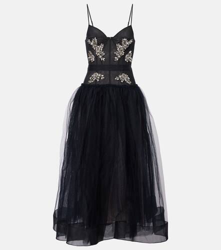 Robe bustier en tulle à ornements - Erdem - Modalova