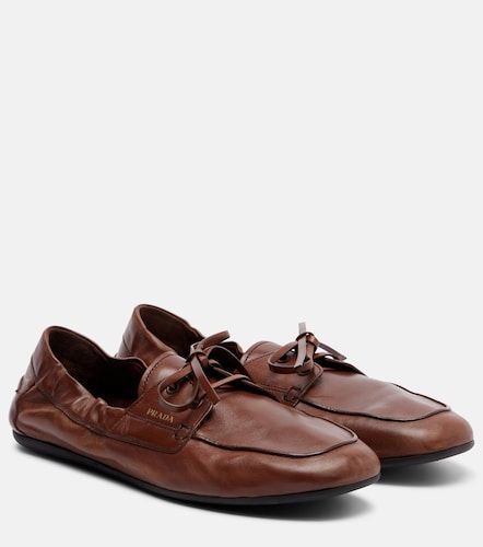 Chaussures bateau Shuffle en cuir - Prada - Modalova