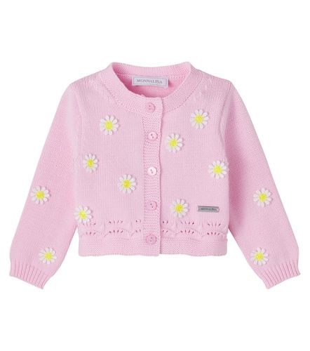 Monnalisa Cardigan à fleurs - Monnalisa - Modalova