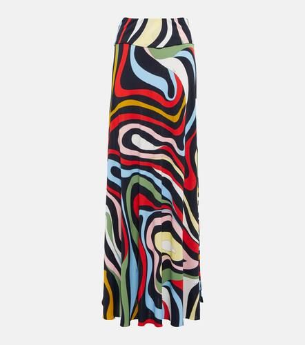 Jupe longue imprimée en soie mélangée - Pucci - Modalova