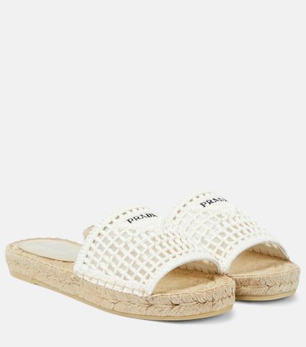 Espadrilles en crochet  logo - Prada - Modalova