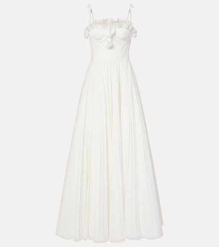 Robe longue en coton à volants - Giambattista Valli - Modalova