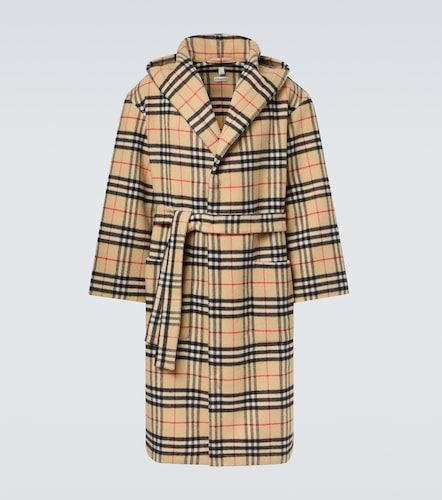 Peignoir Check en laine et cachemire - Burberry - Modalova