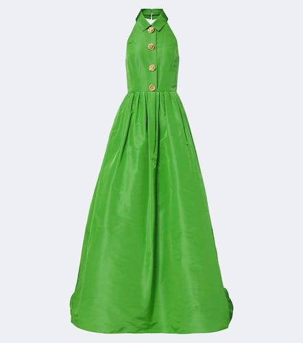 Robe longue en soie à ornements - Carolina Herrera - Modalova
