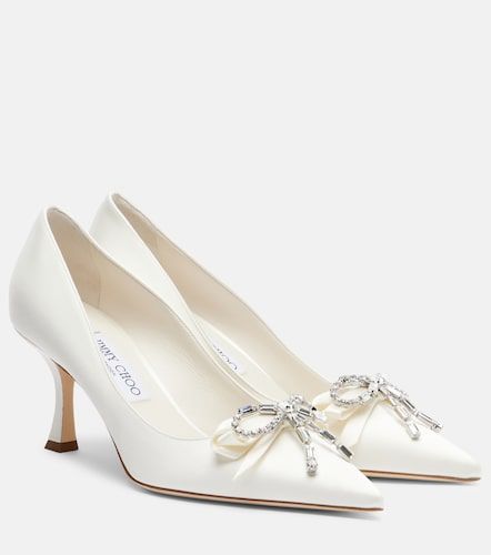 Escarpins Auria en satin à ornements - Jimmy Choo - Modalova