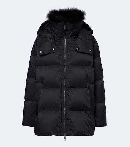 Veste doudoune à capuche - Yves Salomon - Modalova