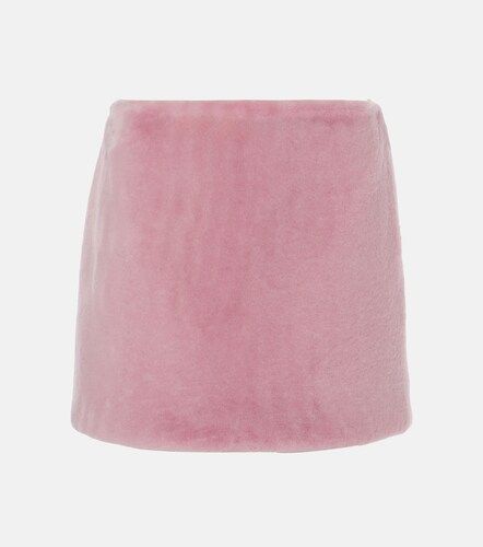 Prada Mini-jupe en peau lainée - Prada - Modalova