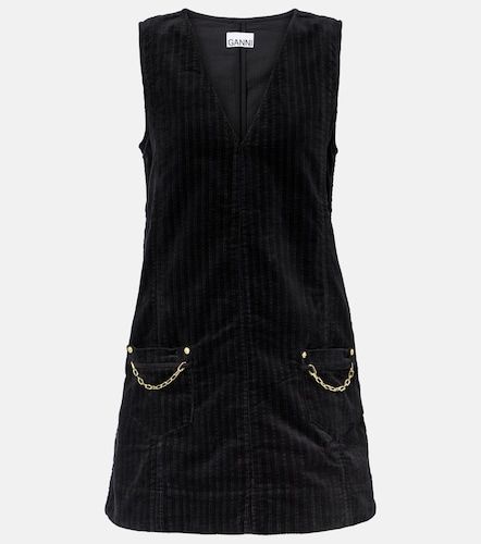 Robe en velours côtelé de coton - Ganni - Modalova