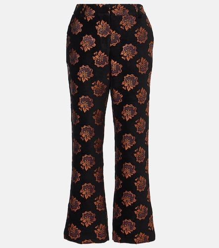 Pantalon droit en jacquard à fleurs - La DoubleJ - Modalova