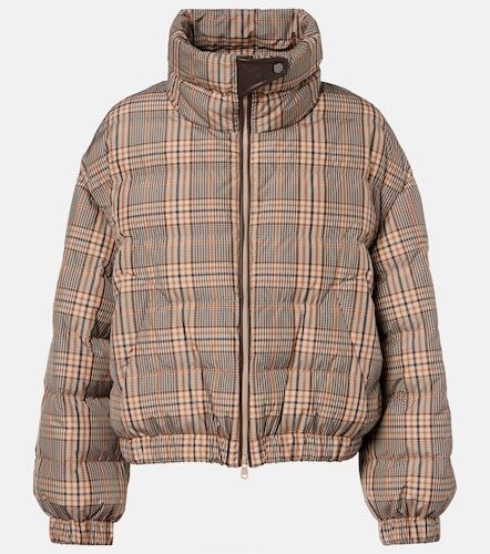 Doudoune à motif tartan - Brunello Cucinelli - Modalova