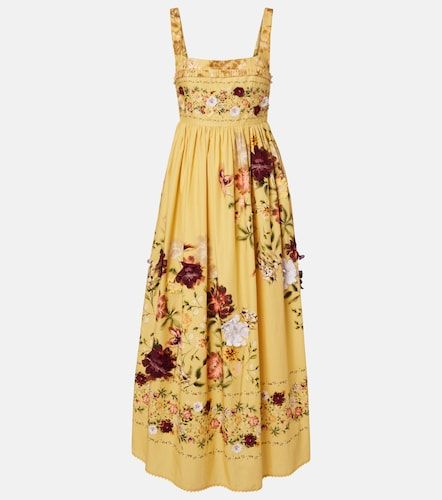 Robe longue Barbara en coton à fleurs - Agua by Agua Bendita - Modalova