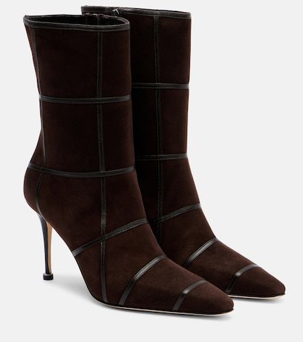 Bottines Trulona 90 en daim - Manolo Blahnik - Modalova