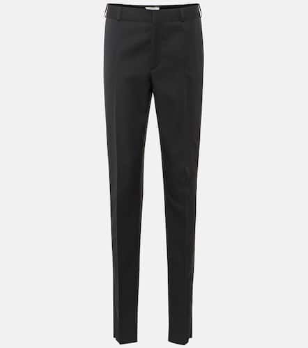 Pantalon à taille haute en laine vierge - Saint Laurent - Modalova