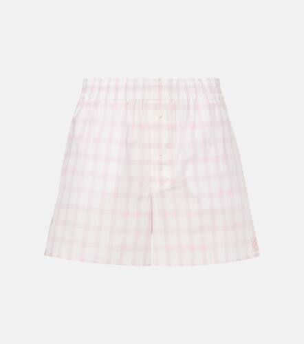 Loewe Short en coton à carreaux - Loewe - Modalova